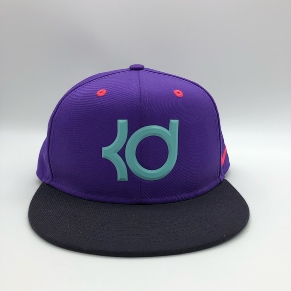 NIKE AND KD BALL CAP - BRIGHT PURPLE, AQUA, NEON ORANGE AND BLACK - ONE SIZE - Picture 1 of 12
